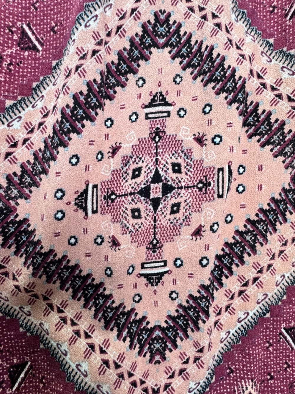 Xhilaration Women's Halter Top Southwestern Crochet Mauve Size XL - Picture 3 of 10